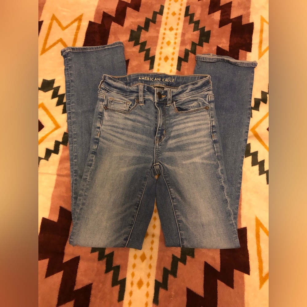 American eagle “hi-rise skinny kick”